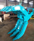 Wide Design Mechanical Grapple / Grab for Kobelco SK200 Excavator